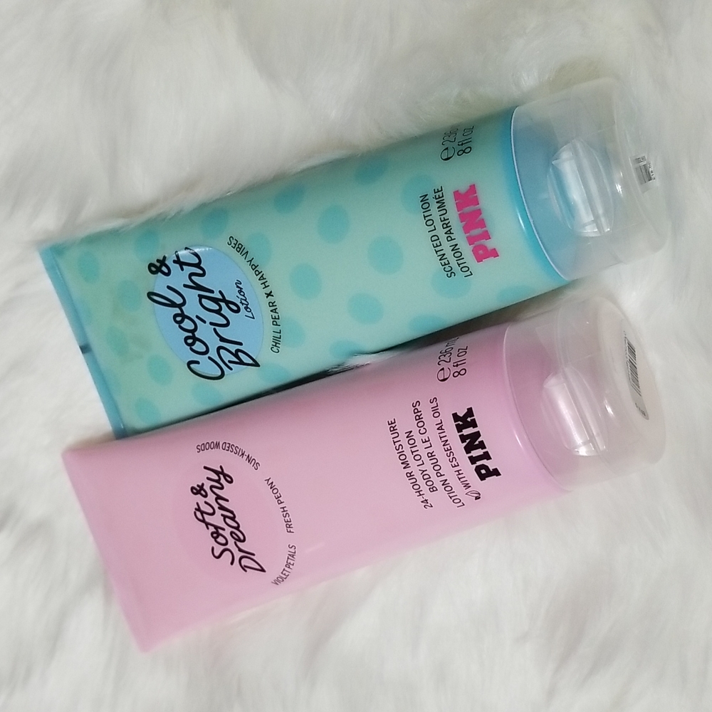 SOLD-2 PINK Victoria's Secret Lotion Bundle-NEW - Picture 1 of 5